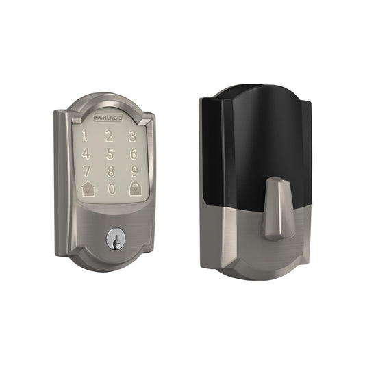 Schlage Encode smart WiFi deadbolt, touchscreen keypad, Alexa & Google Home compatible.