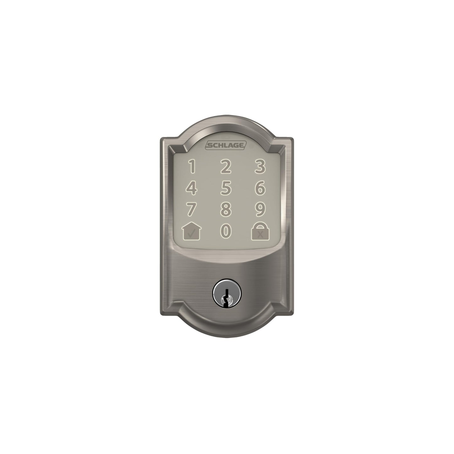 Schlage Encode smart WiFi deadbolt, touchscreen keypad, Alexa & Google Home compatible.