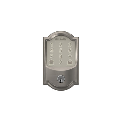 Schlage Encode smart WiFi deadbolt, touchscreen keypad, Alexa & Google Home compatible.
