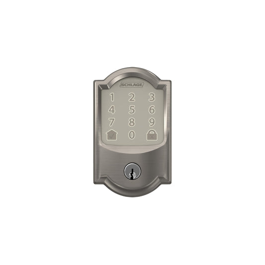 Schlage Encode smart WiFi deadbolt, touchscreen keypad, Alexa & Google Home compatible.