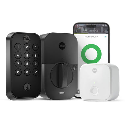 Yale Assure Lock 2 keypad WiFi, smart deadbolt for Airbnb & rentals, app control.