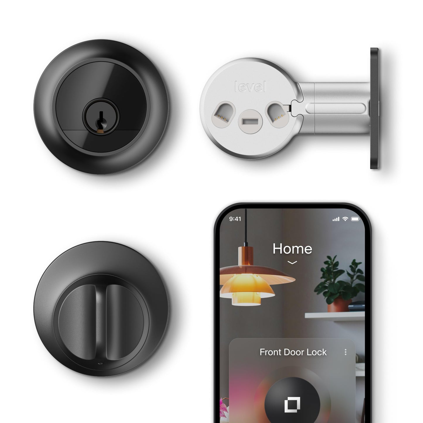Level Lock Pro ultra small smart lock, Matter support, Apple Home Key compatible.