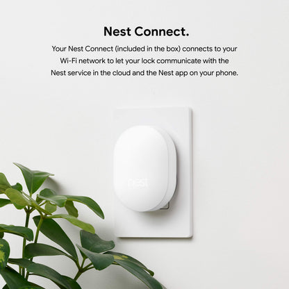 Google Nest x Yale smart lock, keyless keypad deadbolt, tamper-proof security.