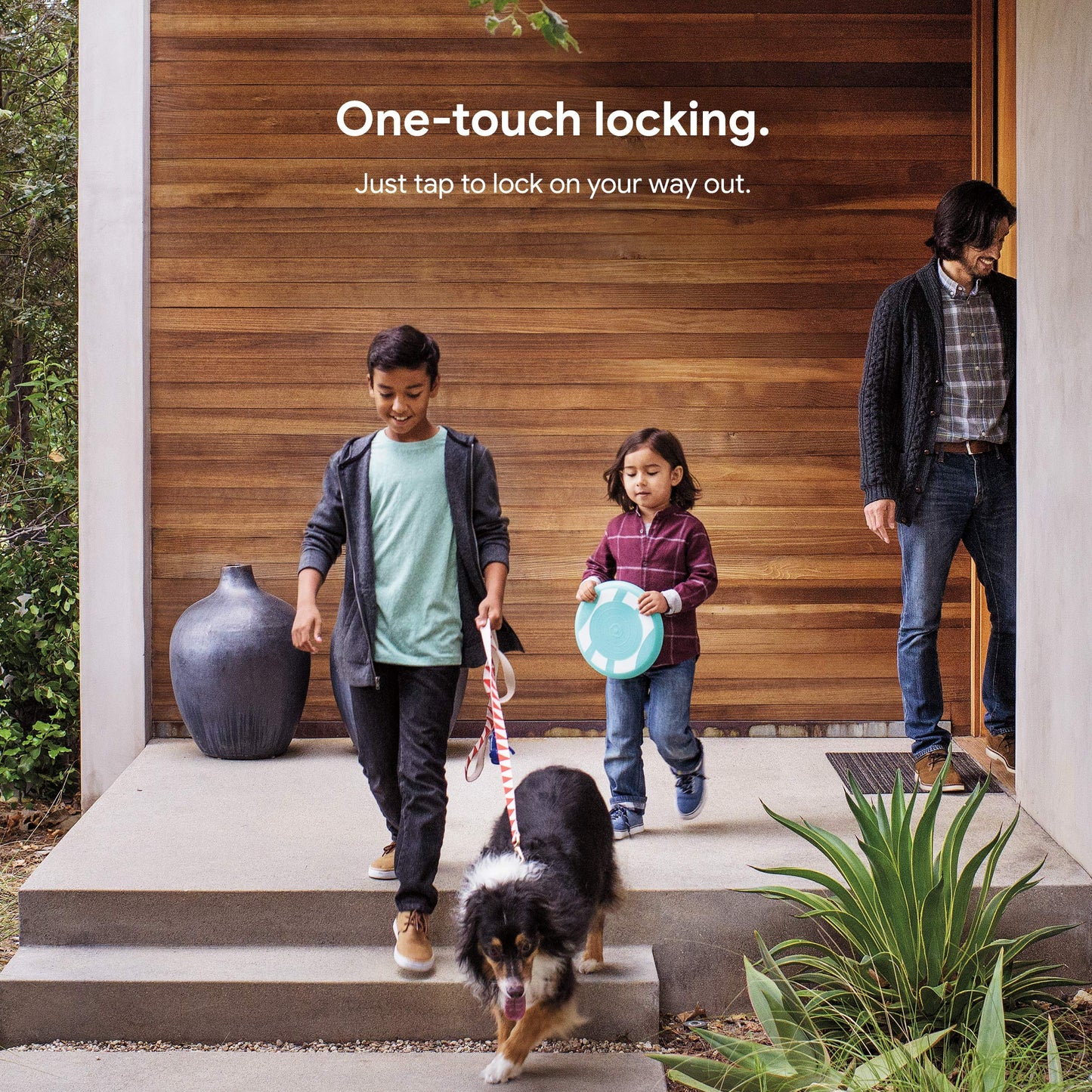 Google Nest x Yale smart lock, keyless keypad deadbolt, tamper-proof security.